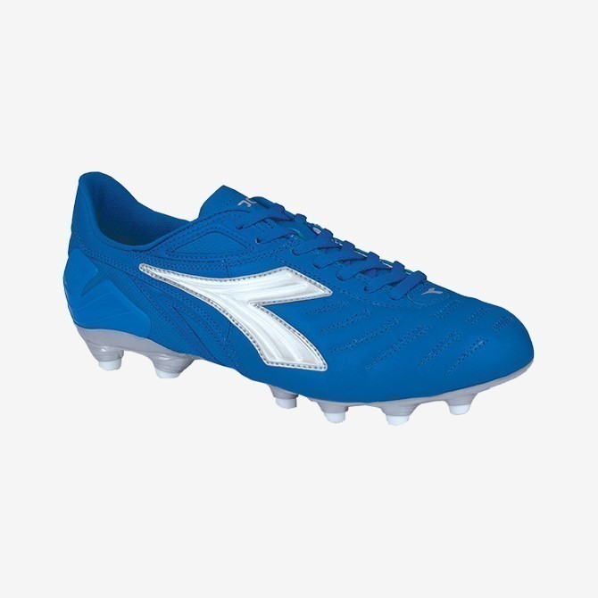 Maracana L FG Soccer Cleats - Blue/White - 713727-580-DIADORA by Diadora | Available at Niky's Sports