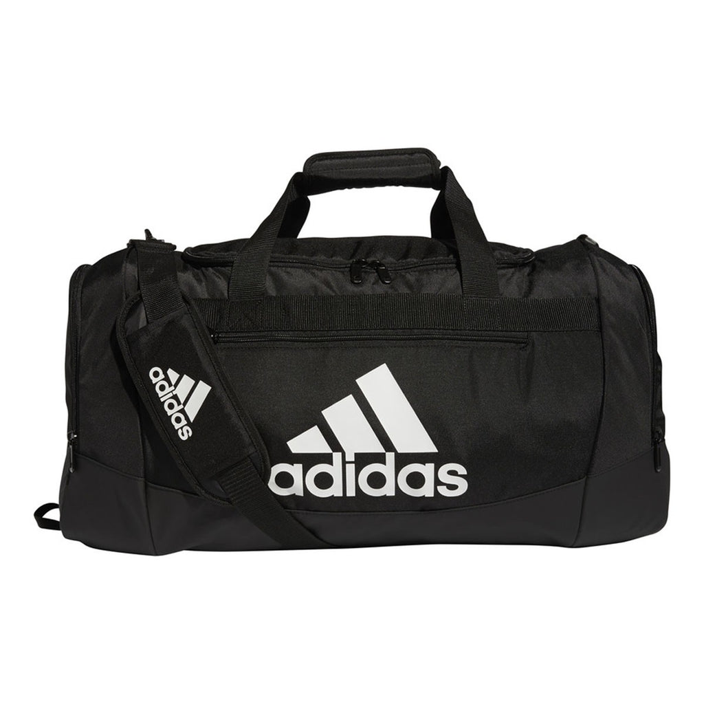 ADIDAS DEFENDER IV MEDIUM BLACK DUFFEL BAG - 5151683-ADIDAS by adidas | Available at Niky's Sports