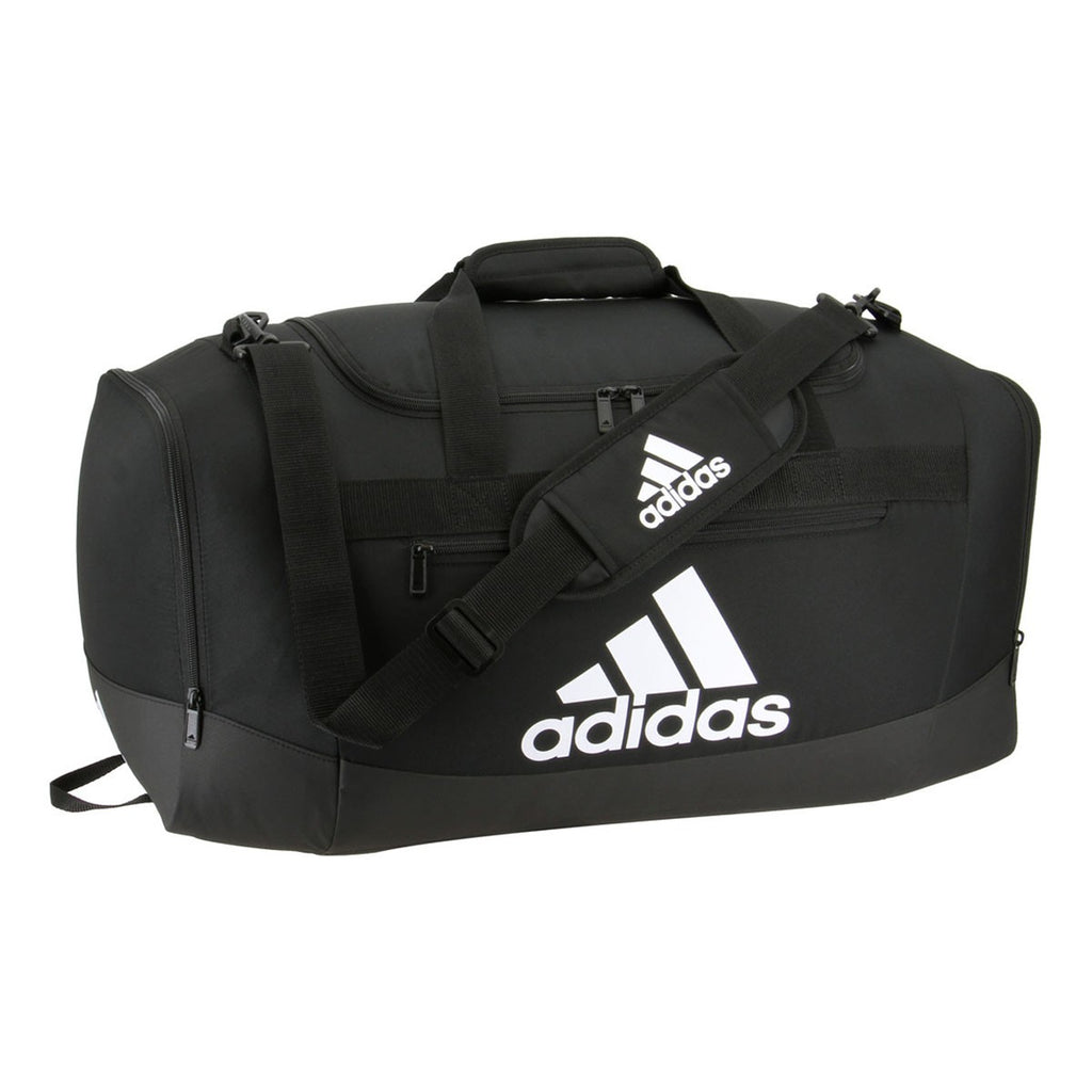 ADIDAS DEFENDER IV MEDIUM BLACK DUFFEL BAG - 5151683-ADIDAS by adidas | Available at Niky's Sports