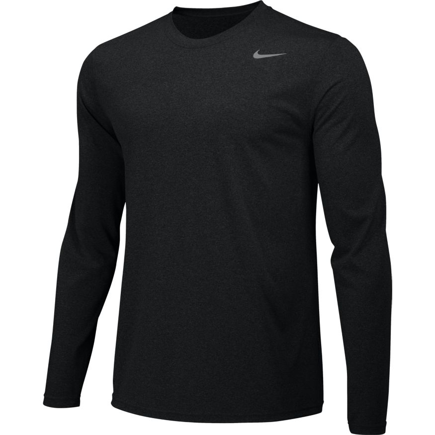 Nike Legend Men's Long-Sleeve Training Crew Top - 727980-010-NIKE by Nike | Available at Niky's Sports