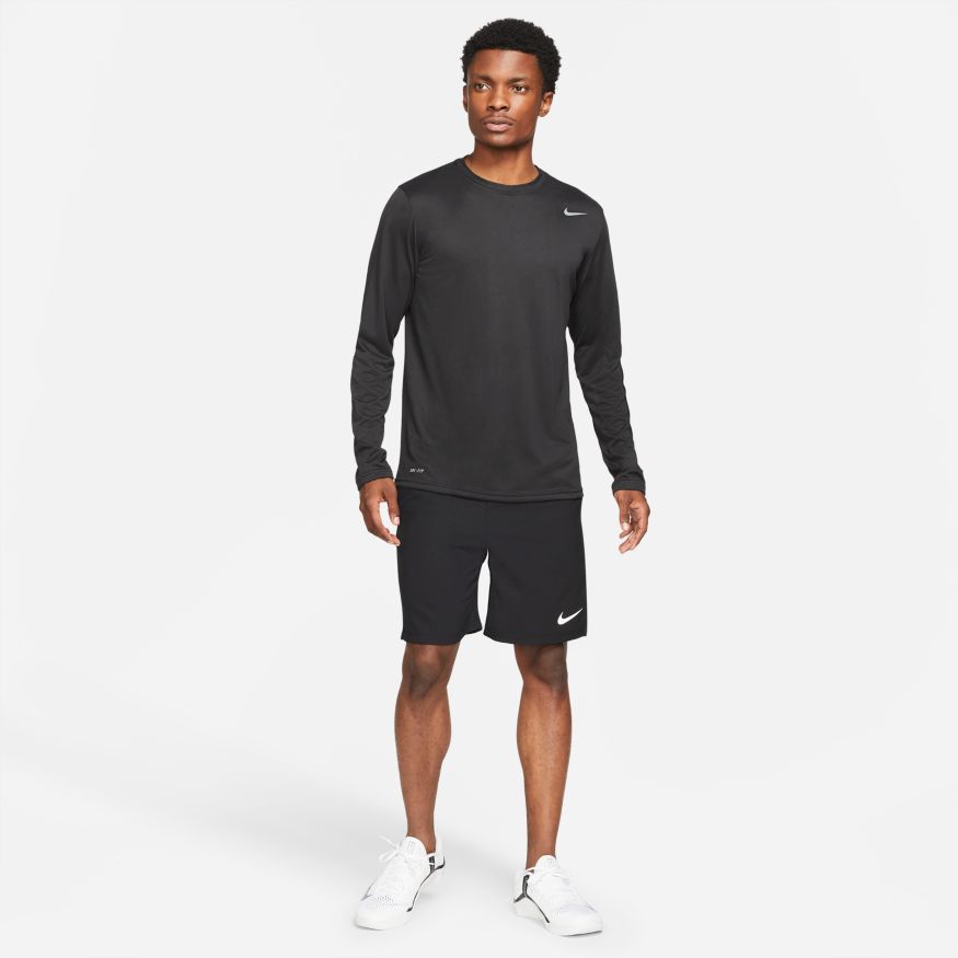 Nike Legend Men's Long-Sleeve Training Crew Top - 727980-010-NIKE by Nike | Available at Niky's Sports
