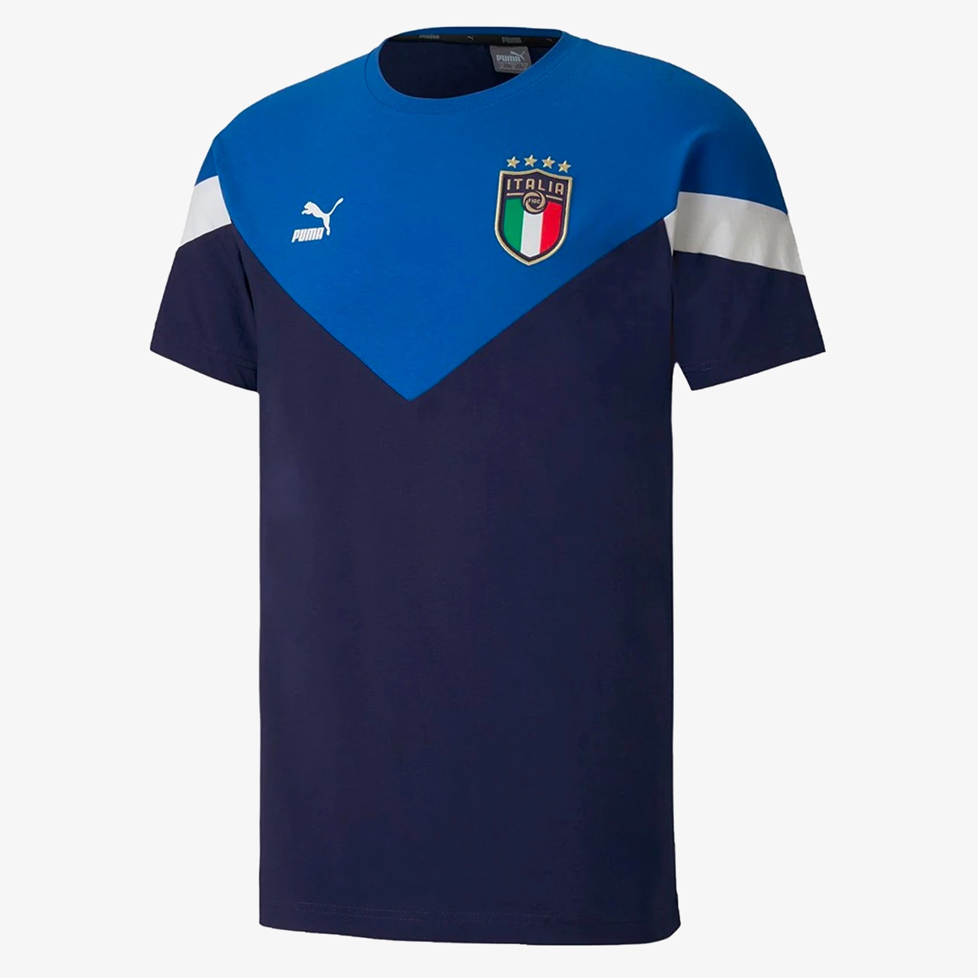 Italia Iconic T-Shirt - 756660-01-PUMA by Puma | Available at Niky's Sports