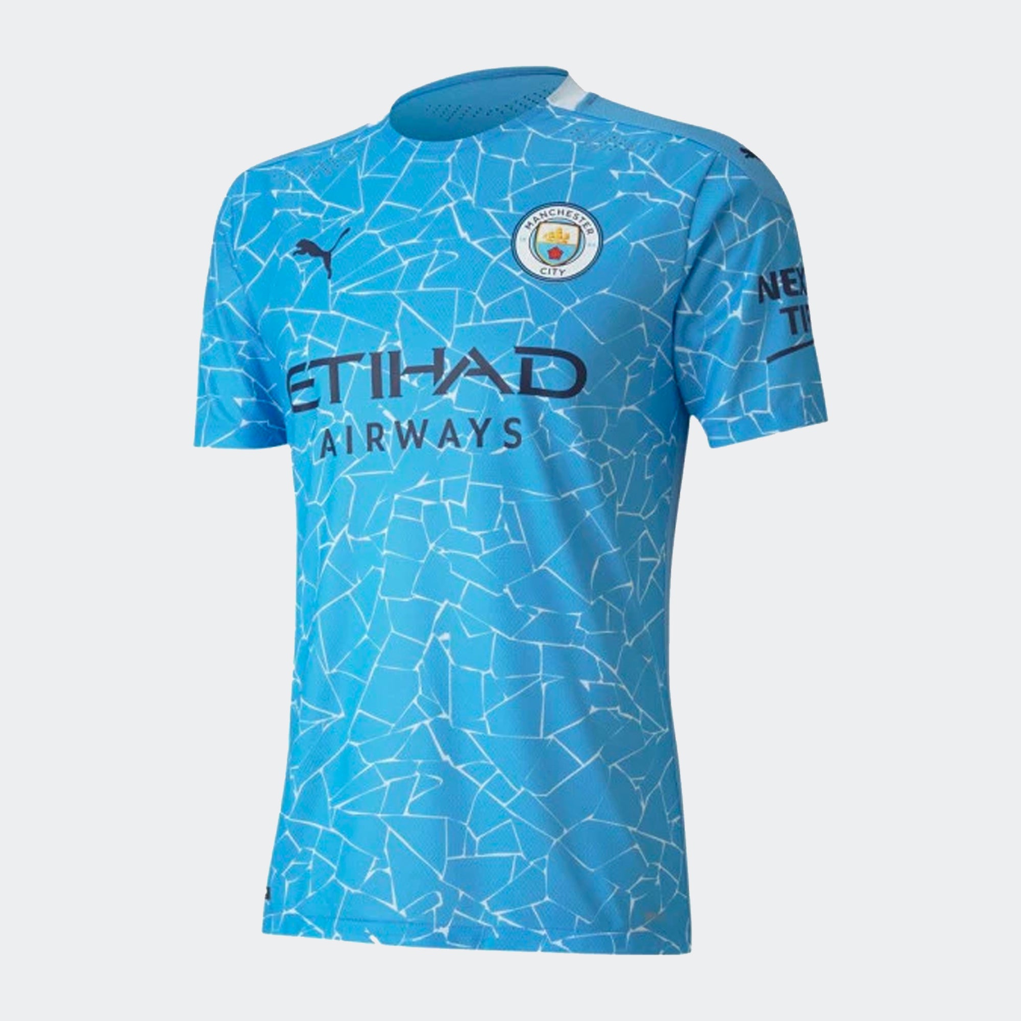 Manchester City Home Authentic Soccer Jersey 20-21 - 757057-01-PUMA by Puma | Available at Niky's Sports