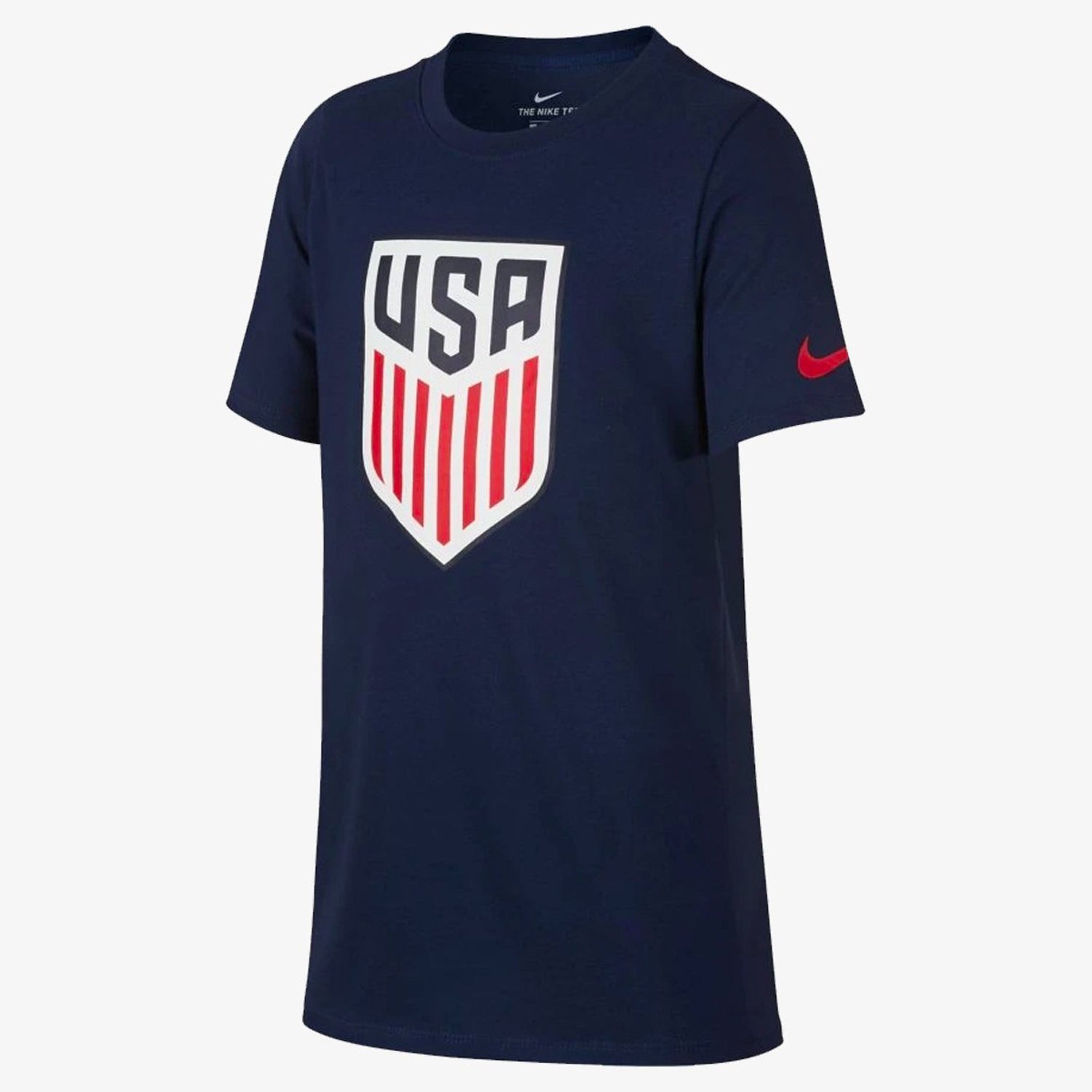 Kids USA Crest Soccer Tee - Navy