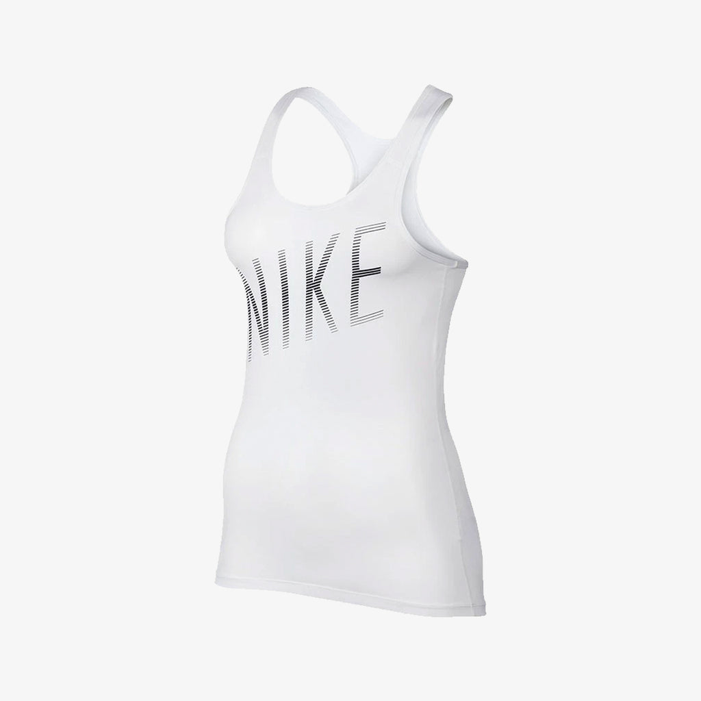 Women's Summer Tank - White/Black - 832062-100-NIKE by Nike | Available at Niky's Sports