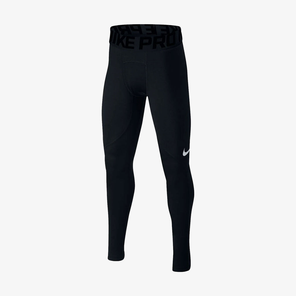 Youth Pro Warm Training Tights - Black - 856124-010-NIKE by Nike | Available at Niky's Sports