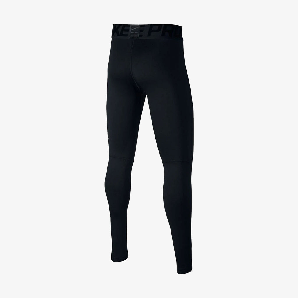 Youth Pro Warm Training Tights - Black - 856124-010-NIKE by Nike | Available at Niky's Sports