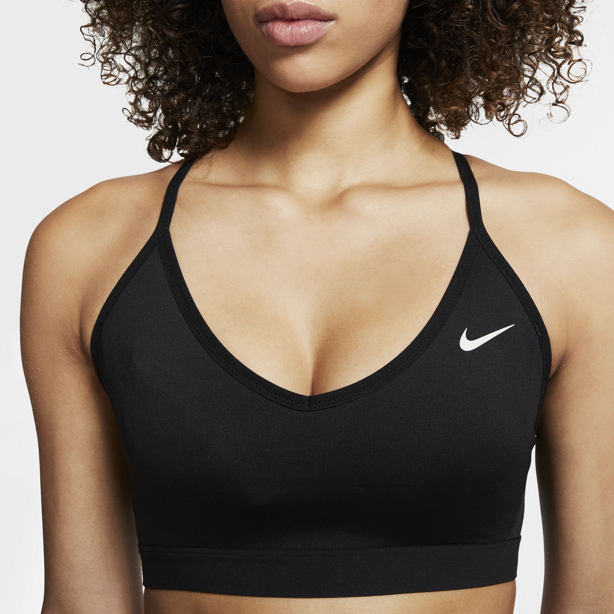 nike black indy sports bra