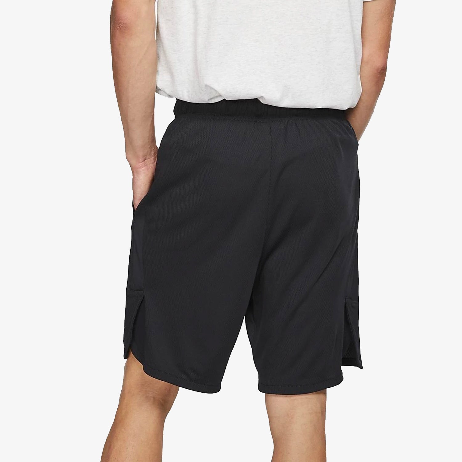 Men's Woven 9" Training Shorts Dri-FIT-Black/Dark Grey - 890811-010-NIKE by Nike | Available at Niky's Sports