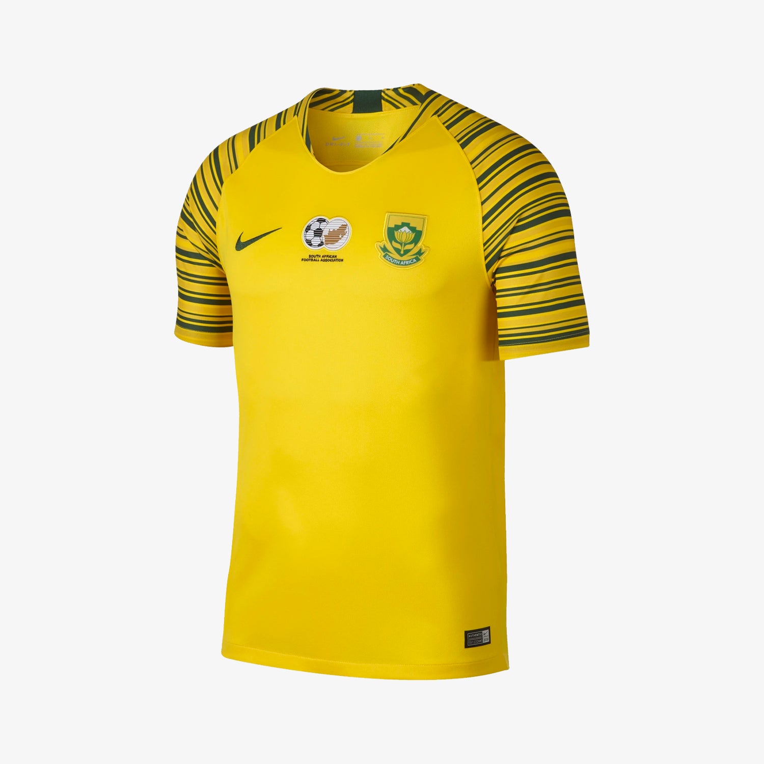 Men's South Africa 18 Home Jersey - Tour Yellow/Gorge Green - 893895-719-NIKE by Nike | Available at Niky's Sports