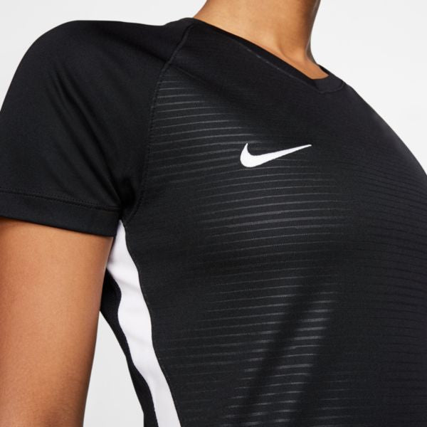 Women's Tiempo Premier SS Soccer Jersey - Black