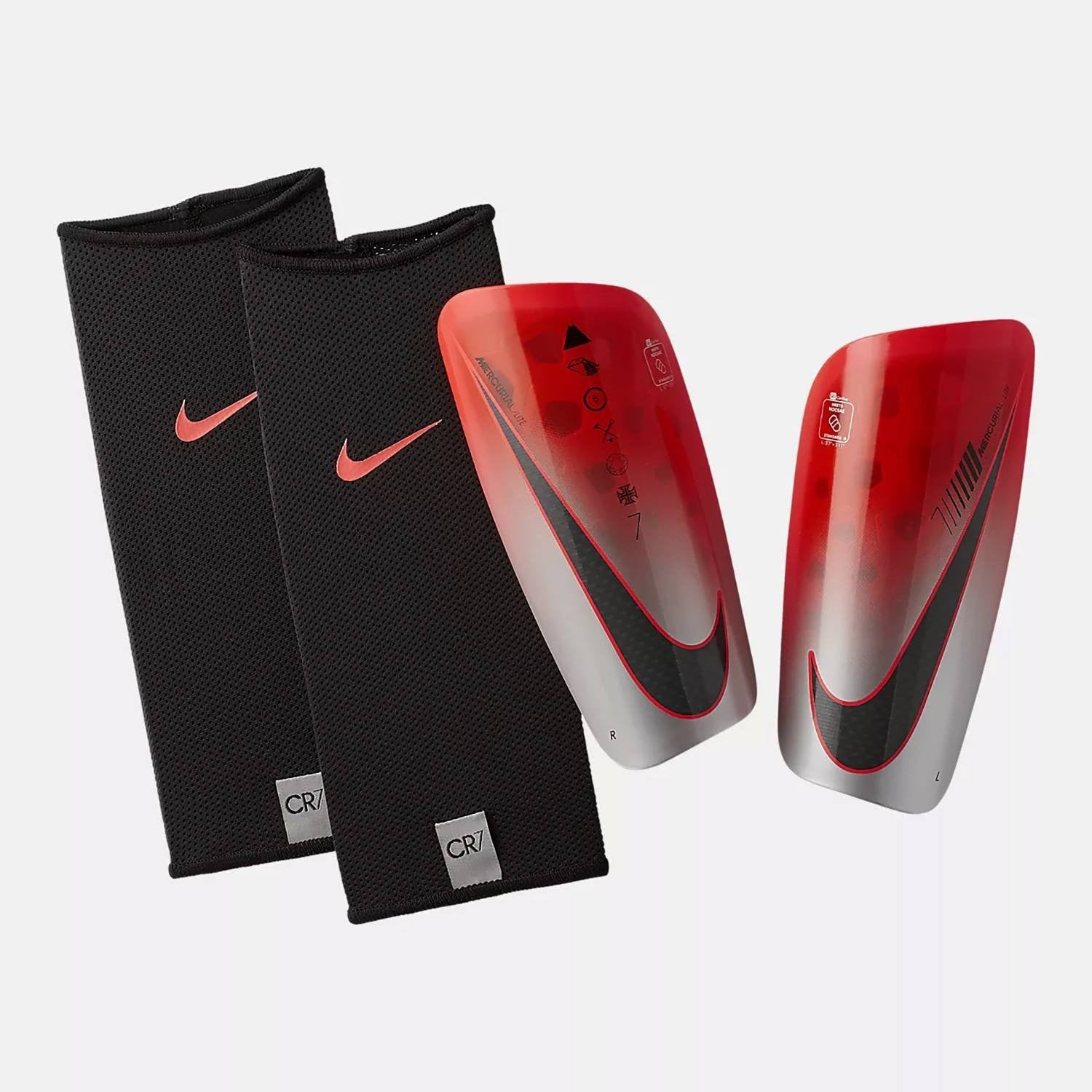 CR7 Mercurial Light Guard - Flash Crimson/Silver/Black