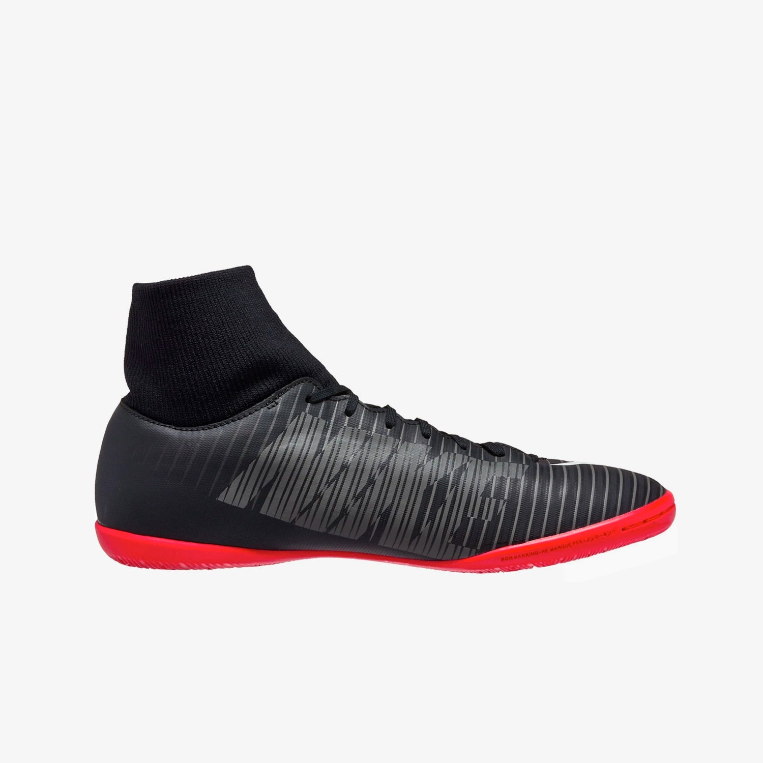 Men's Mercurial Victory VI DF Indoor Shoes - Black & Red - 903613-002-NIKE by Nike | Available at Niky's Sports