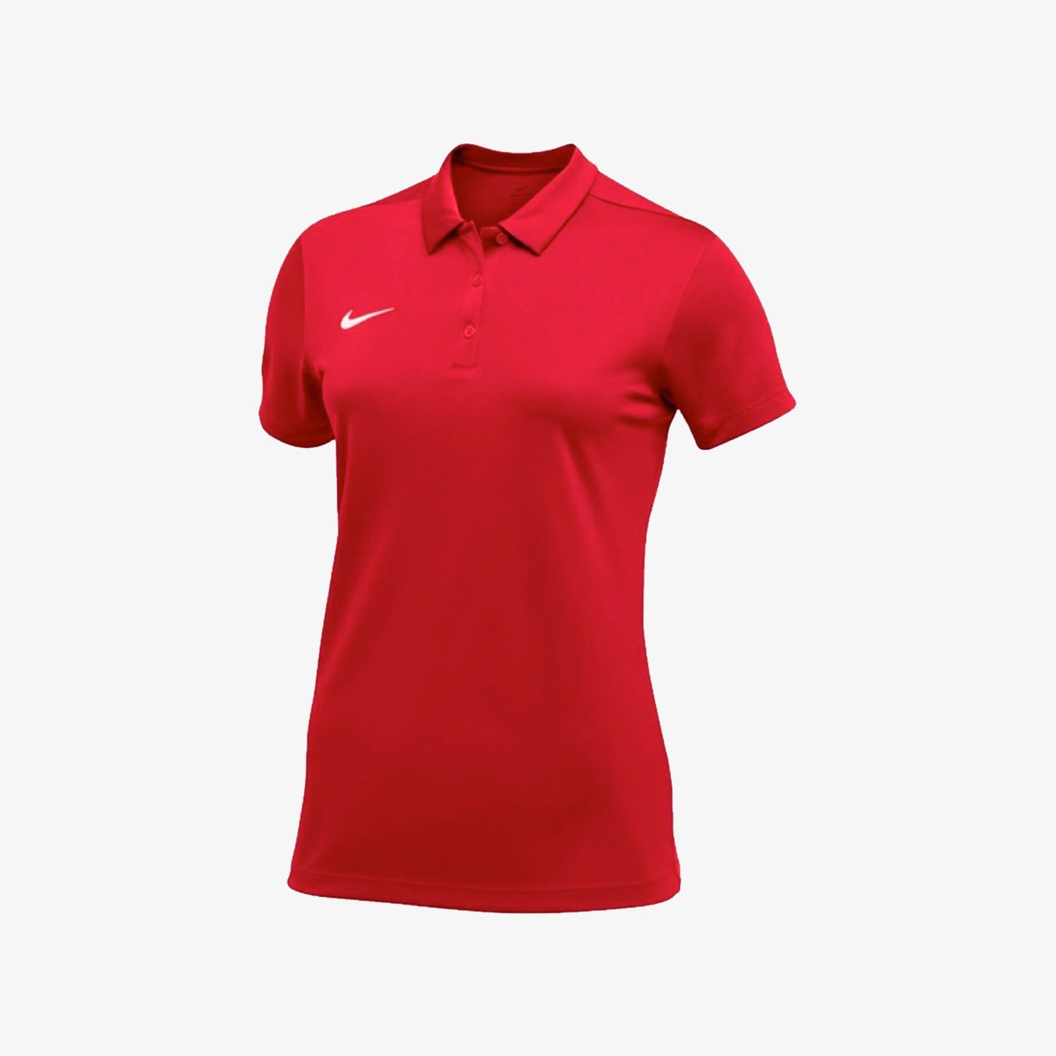 Womens Team Polo - Red - 908426-657-NIKE by Nike | Available at Niky's Sports