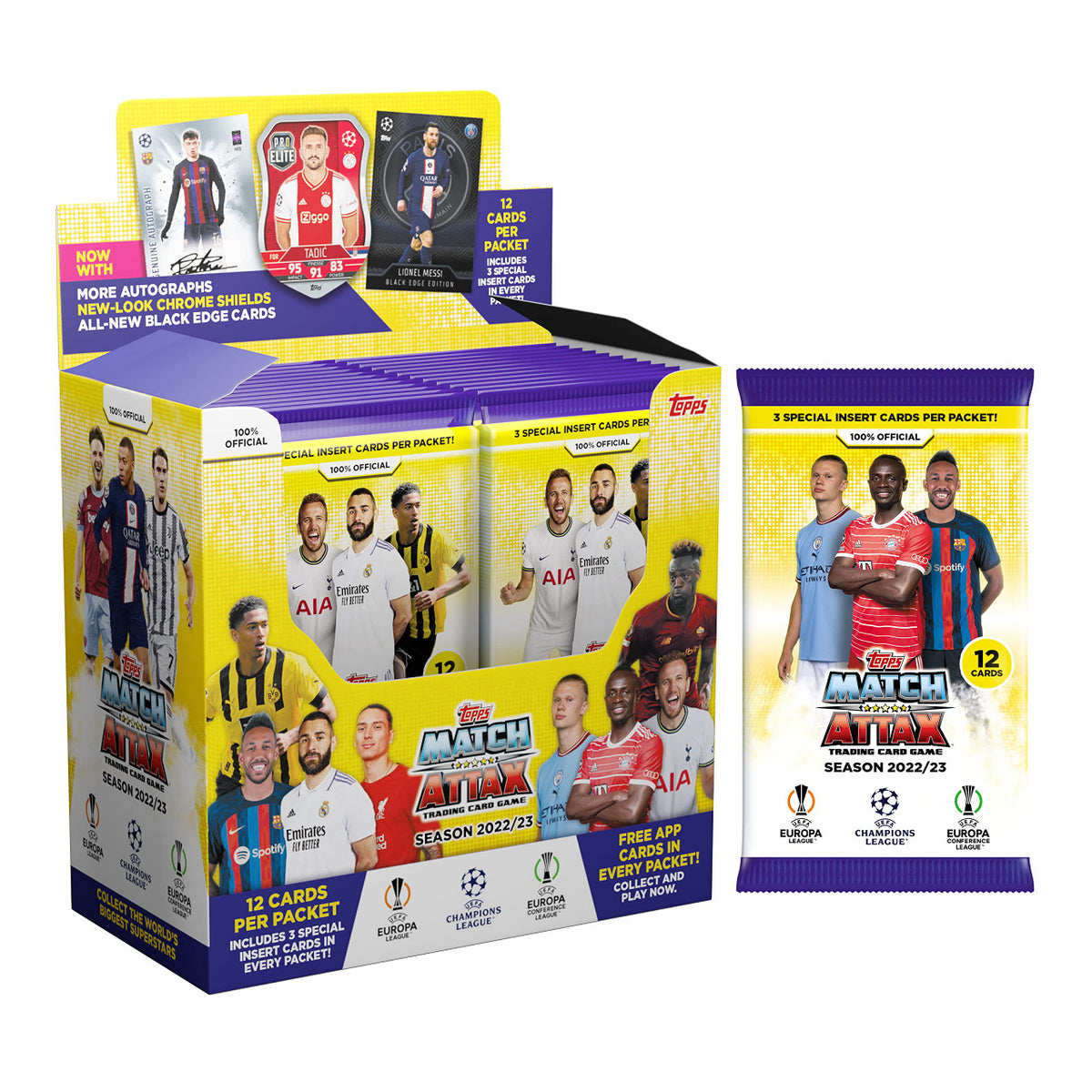 Topps CL Match Attax 2024/25 – UPDATE MULTIPACK 2 'Scream Team' – Fußball-Sammelkarten-Pack Inkl. 1 Stück