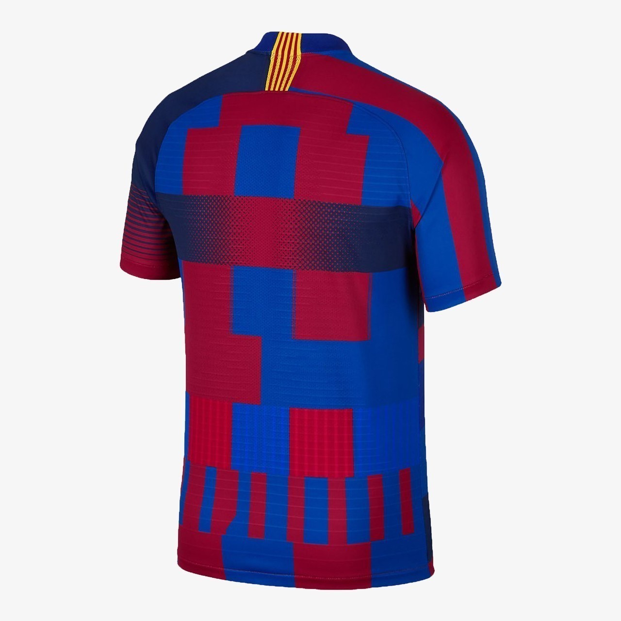 Men's FC Barcelona 20th Anniversary Vapor Match Shirt - Deep Royal Blue/Noble Red/Tour Yellow