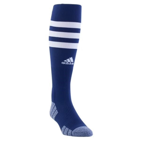 3 Stripe Hoop Soccer Sock Navy - Medium - 5149469C-ADIDAS by adidas | Available at Niky's Sports