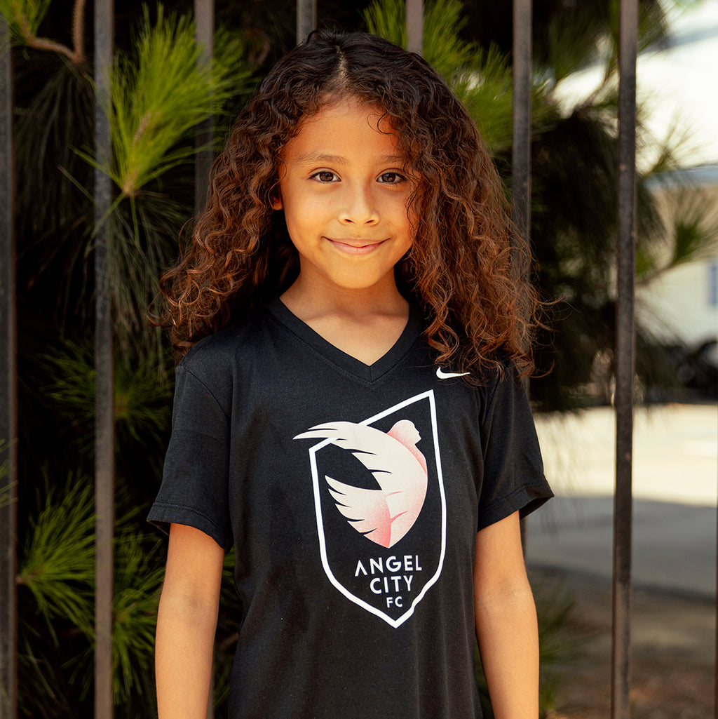 ANGEL CITY FC DRIFIT TEE GIRLS - G21555-BLK-NIKE by Nike | Available at Niky's Sports
