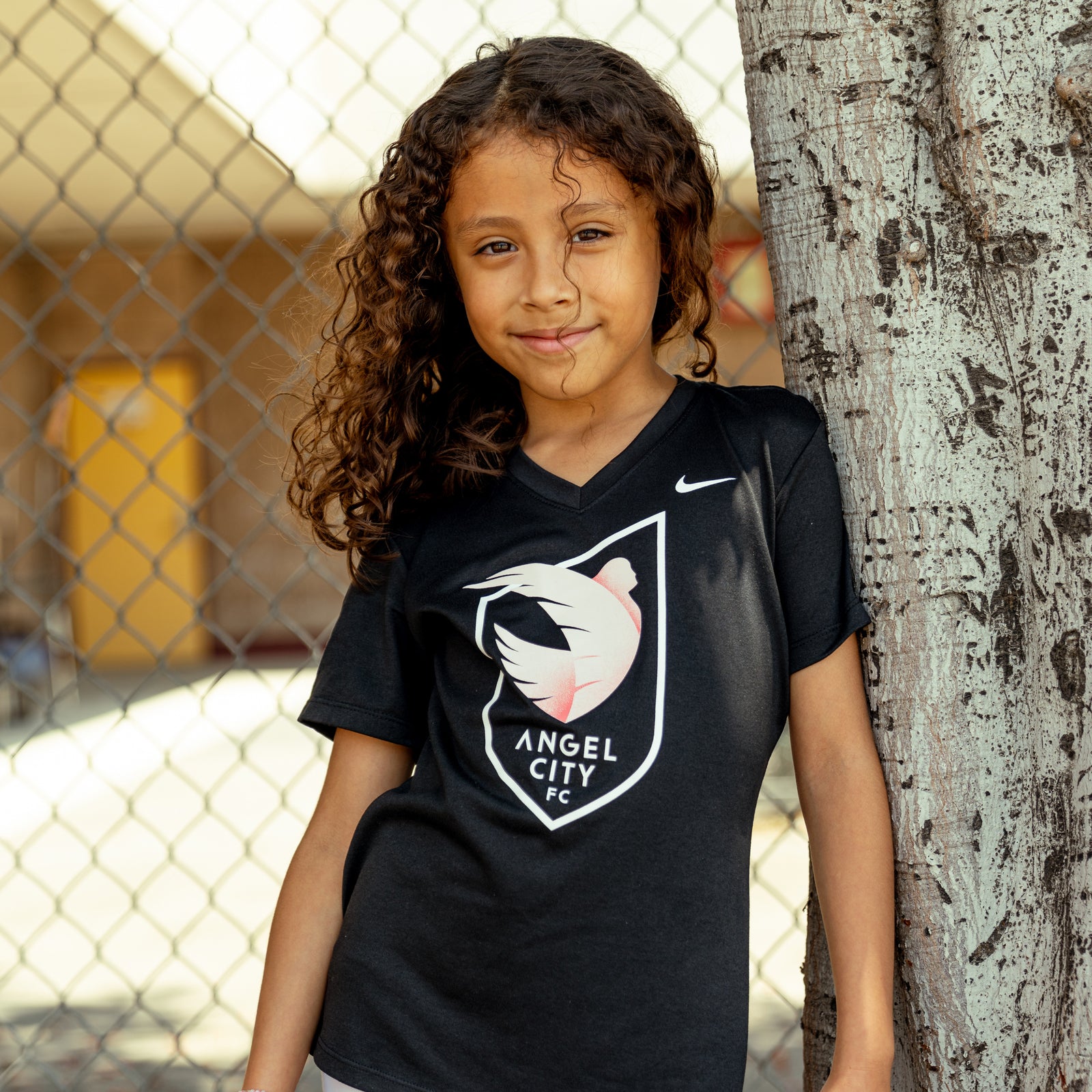 ANGEL CITY FC DRIFIT TEE GIRLS - G21555-BLK-NIKE by Nike | Available at Niky's Sports