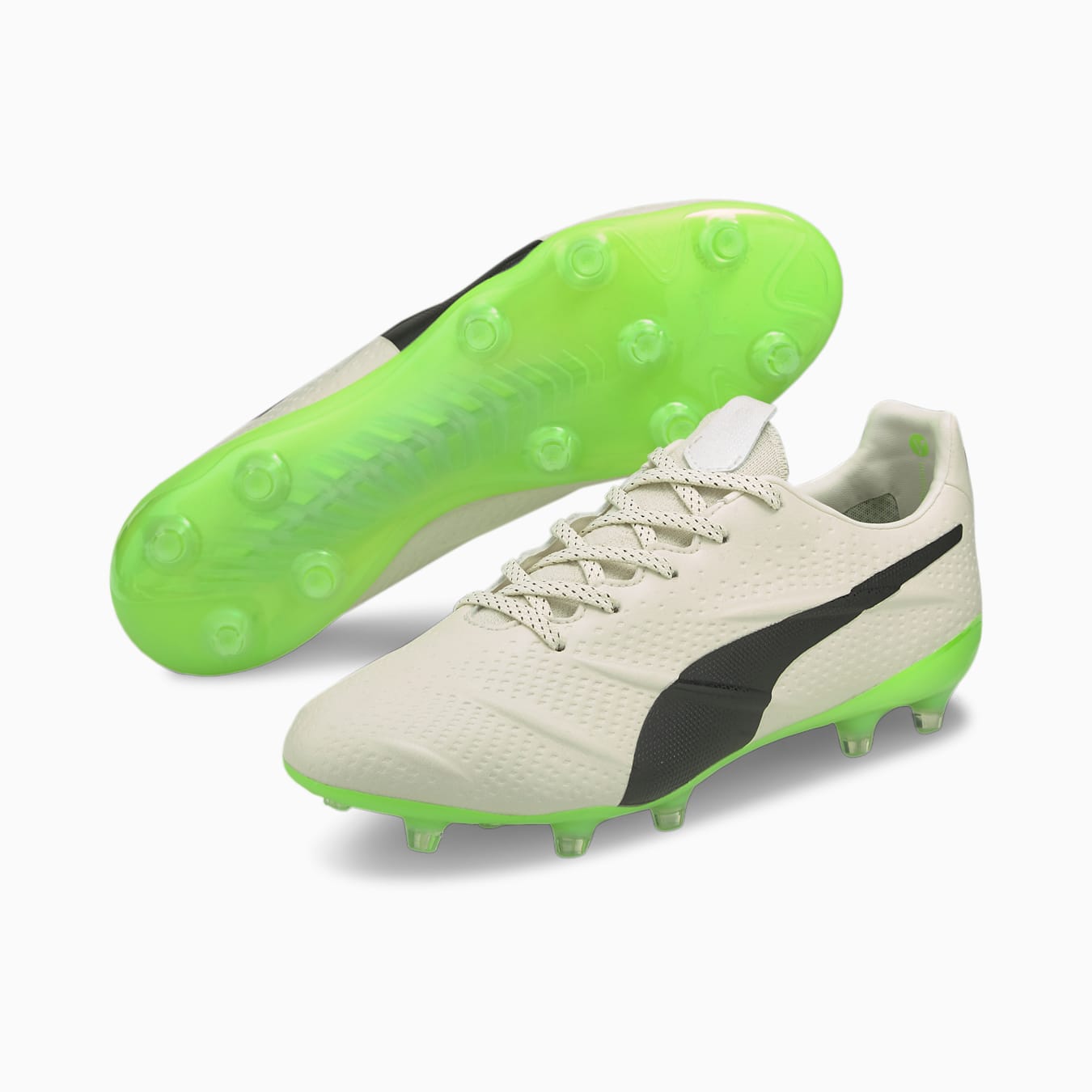 Puma King Platinum 21 VGN FG/AG Men's Soccer Cleats - 106675-01-PUMA by Puma | Available at Niky's Sports