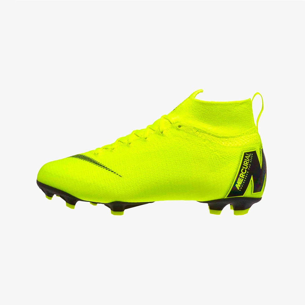 Jr. Superfly 6 Elite Firmground Soccer Shoes - Volt