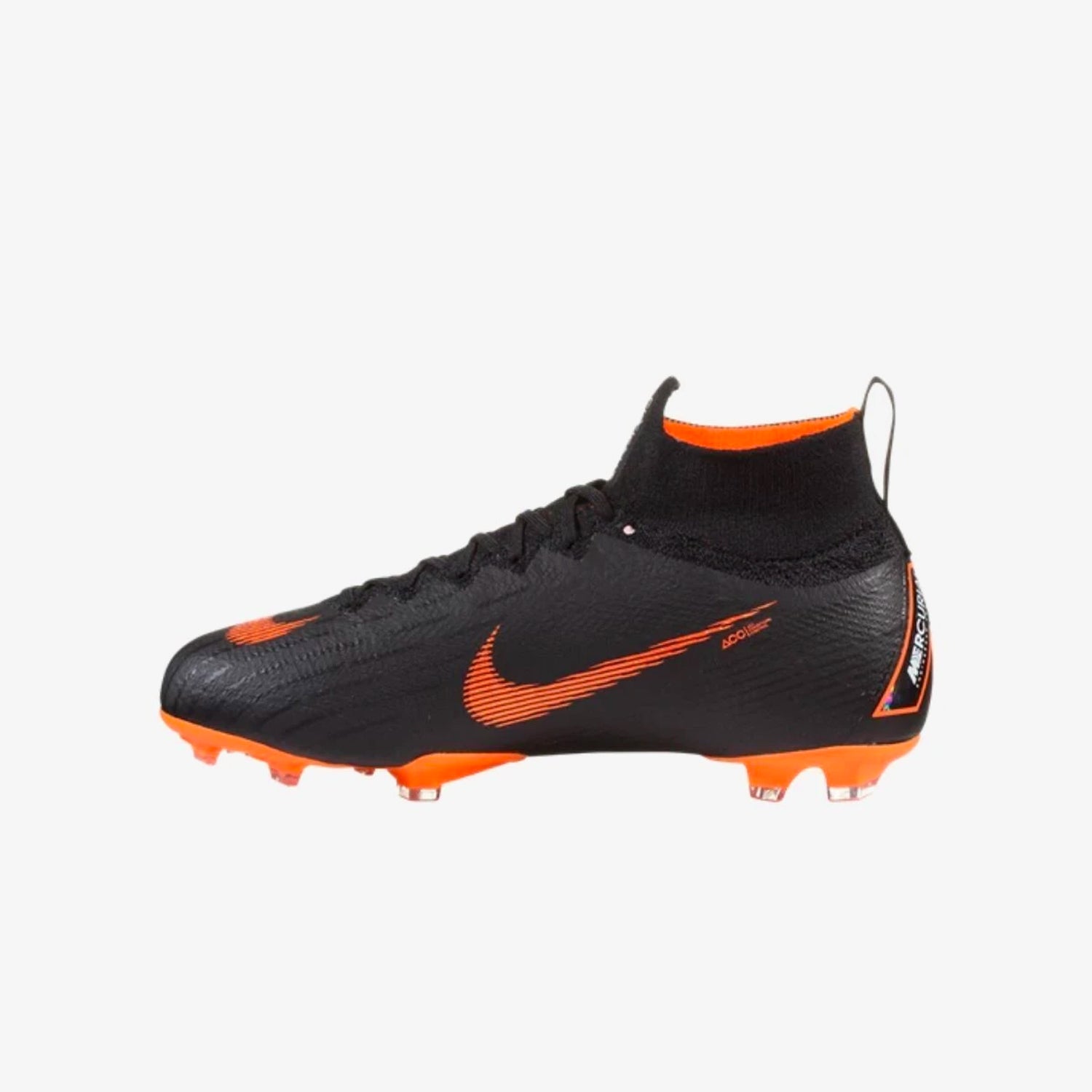 Junior Mercurial Superfly VI Elite FG Soccer Cleat - Black/ Total Orange - AH7340-081-NIKE by Nike | Available at Niky's Sports