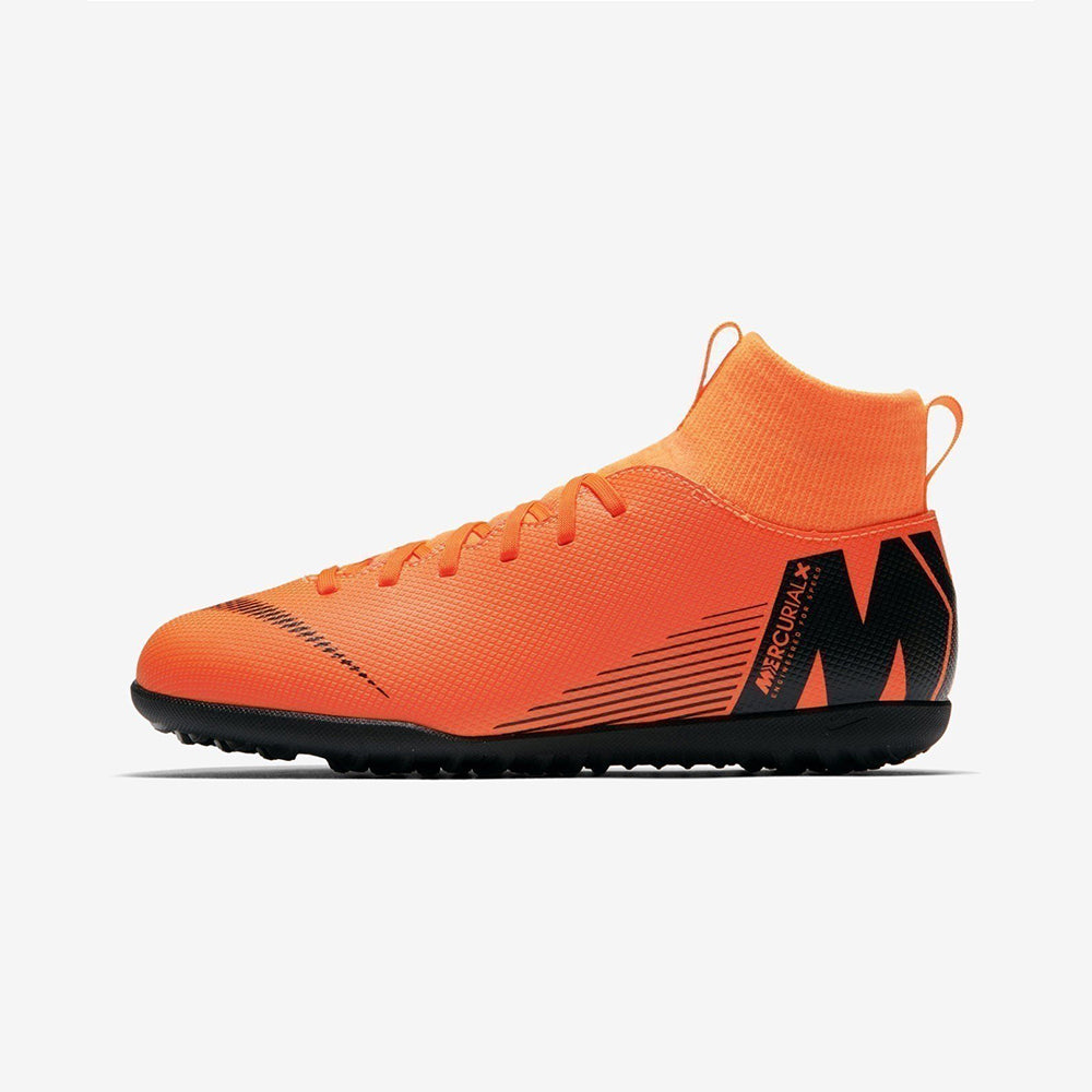 Junior Mercurial SuperflyX 6 Club Astro Turf Trainers - Total Orange - AH7345-810-NIKE by Nike | Available at Niky&#39;s Sports
