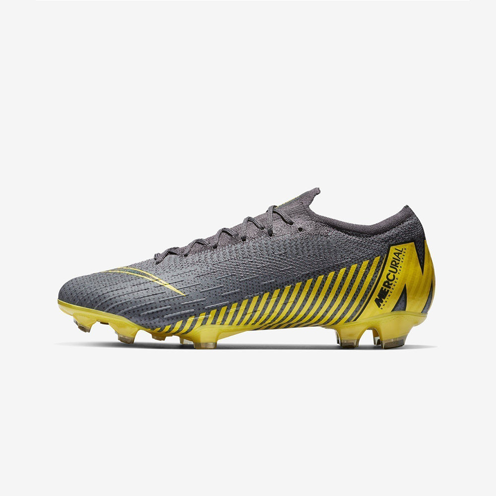 Men's Vapor 12 Elite FG Soccer Cleats - Thunder Grey/Dark Grey/Black