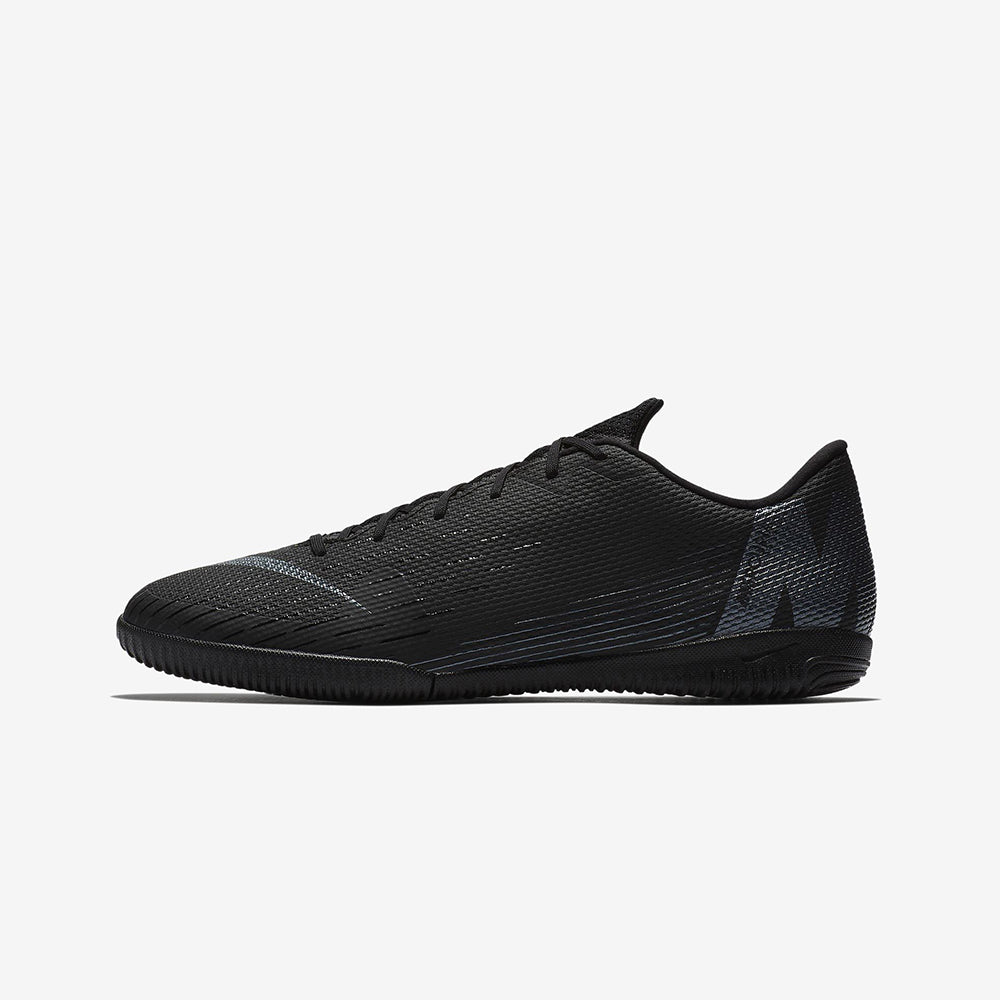 Men's Vapor 12 Academy Indoor Soccer Shoes - Black/Light Crimson - AH7383-001-NIKE by Nike | Available at Niky's Sports