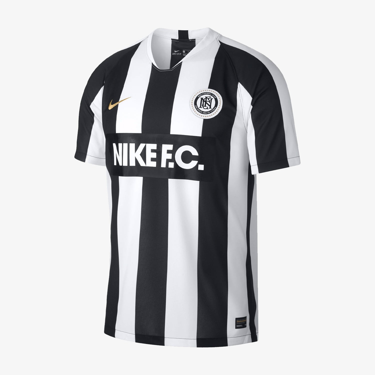 Nike F.C. Home Soccer Jersey - White/Black/Metallic Gold - AH9510-100-NIKE by Nike | Available at Niky's Sports