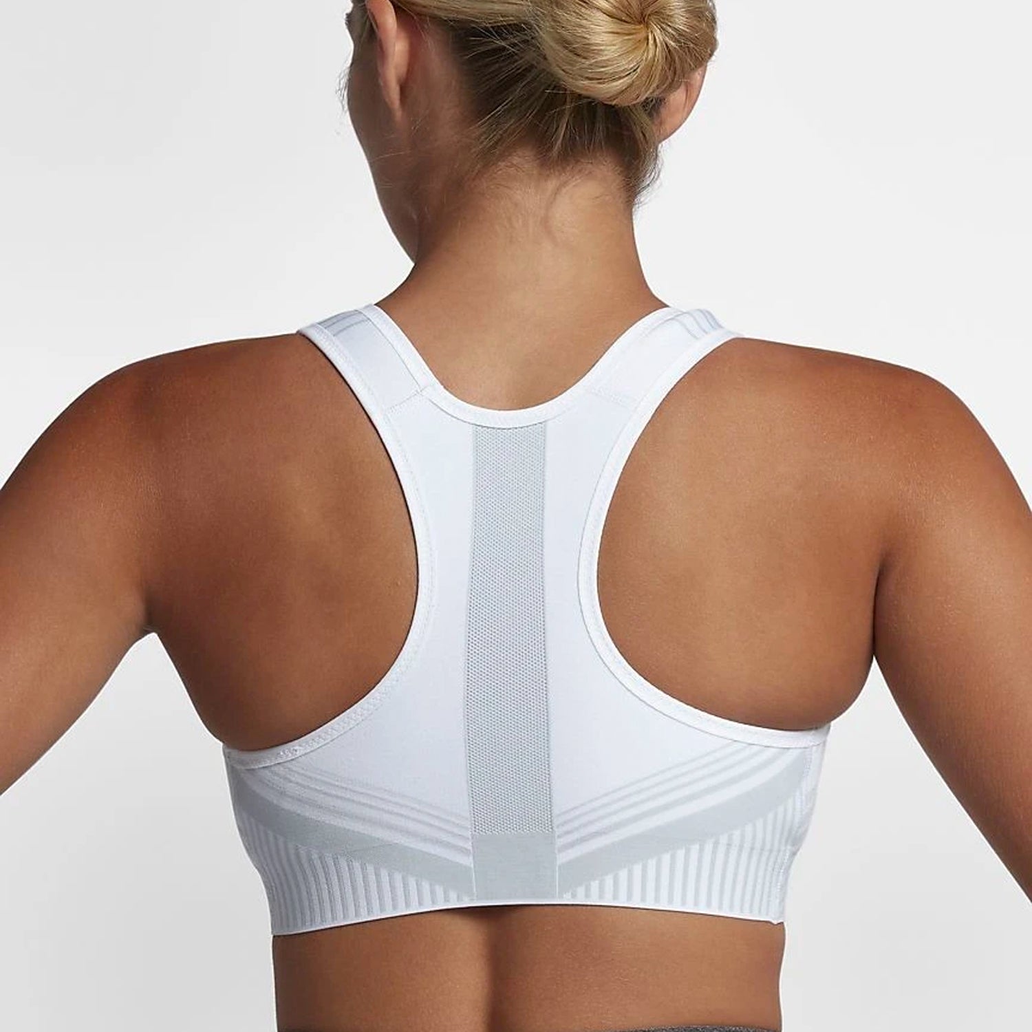 FE/NOM Flyknit Women's High-Support Sports Bra - AJ4047-100-NIKE by Nike | Available at Niky's Sports