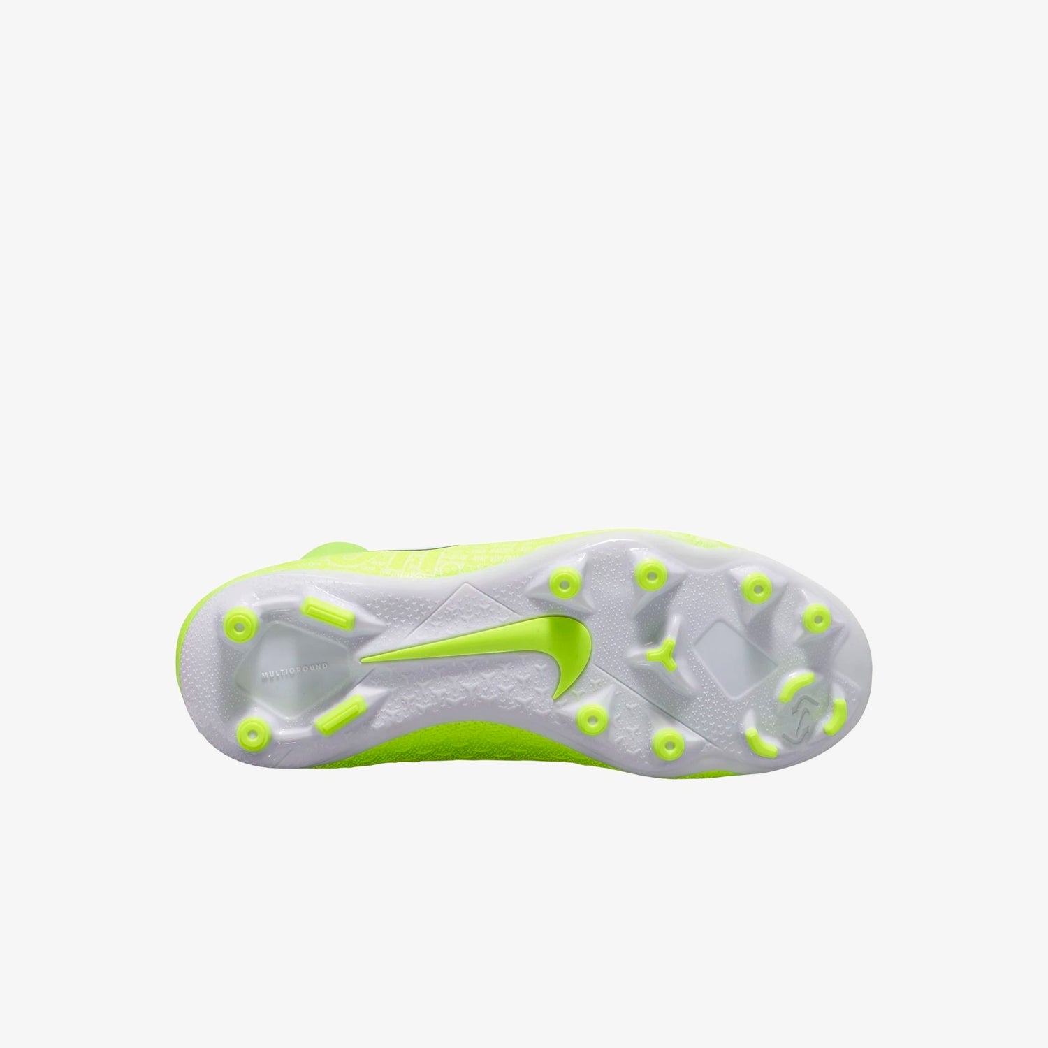 Kid's PhantomVSN Academy DF FG/MG Cleats - White/Volt - AO3287-717-NIKE by Nike | Available at Niky's Sports