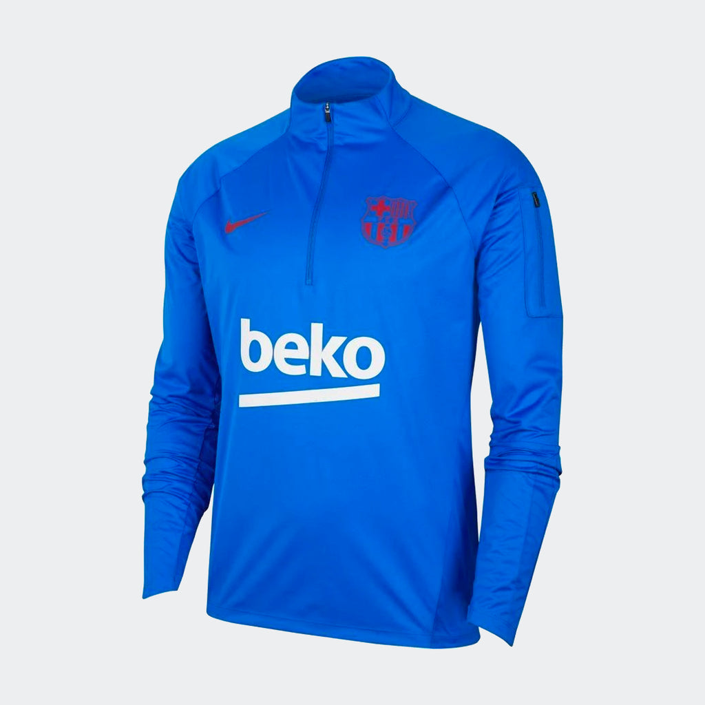 ウェア Nike Barcelona Squad Drill Top 2019/20 2019-20 Barcelona Nike 1/4 Zip Drill Top - 8/10 - (L.Boys)