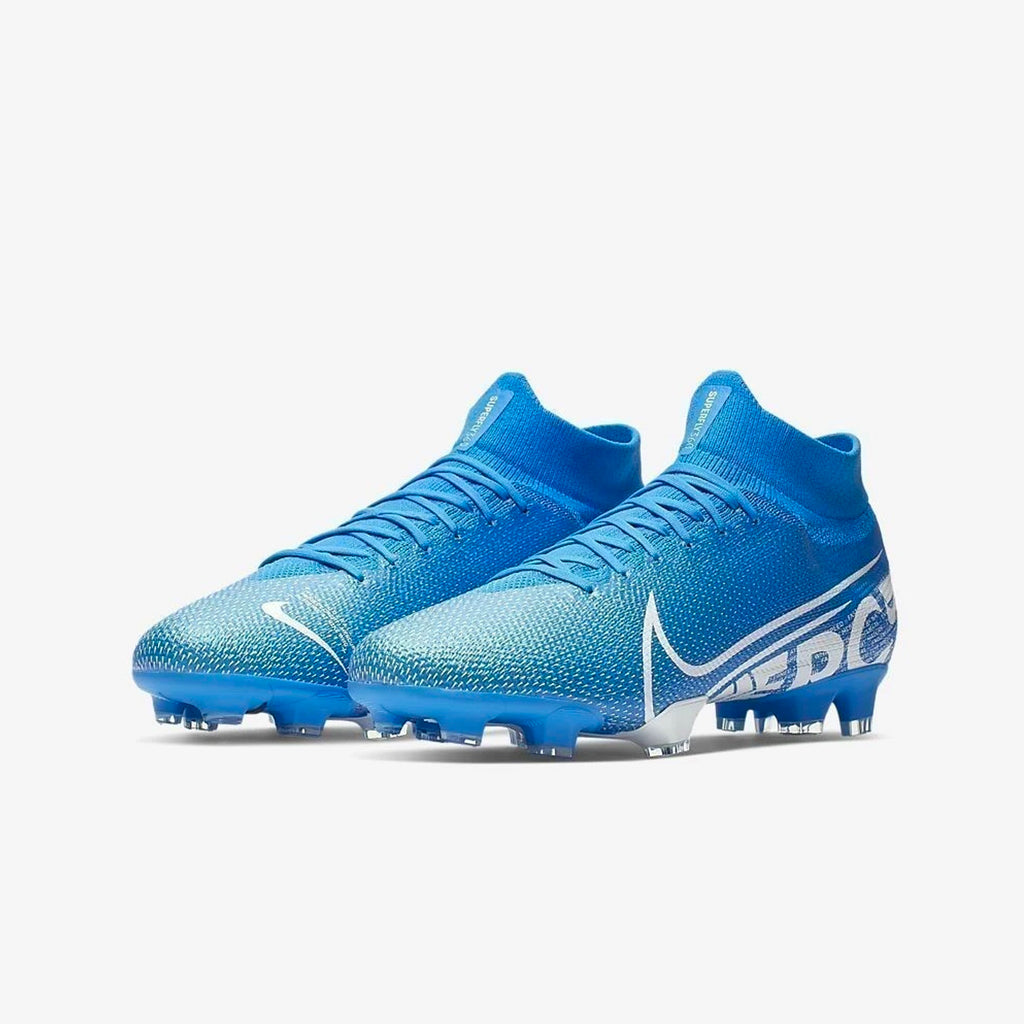 Mercurial Superfly 7 Pro FG-Blue Hero/Obsidian/White - AT5382-414-NIKE by Nike | Available at Niky's Sports
