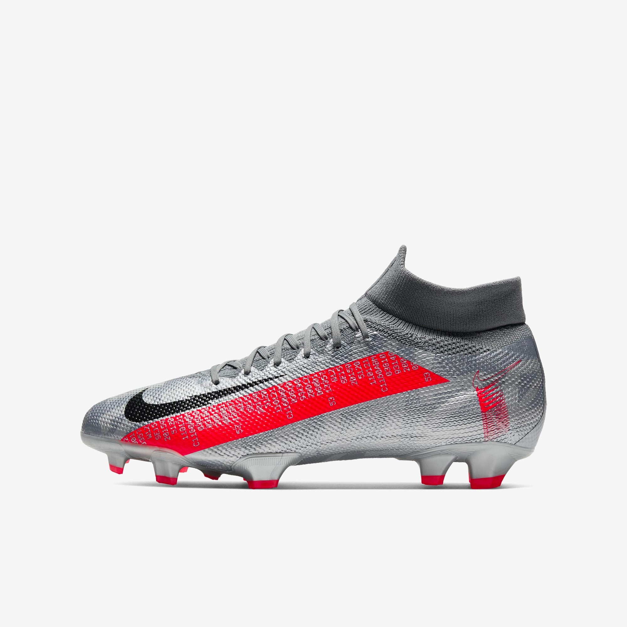 NIKE Mercurial Superfly Ⅶ Pro AG-PRO Men's Mercurial Superfly 7 Pro Firm Ground Soccer Shoes Silver