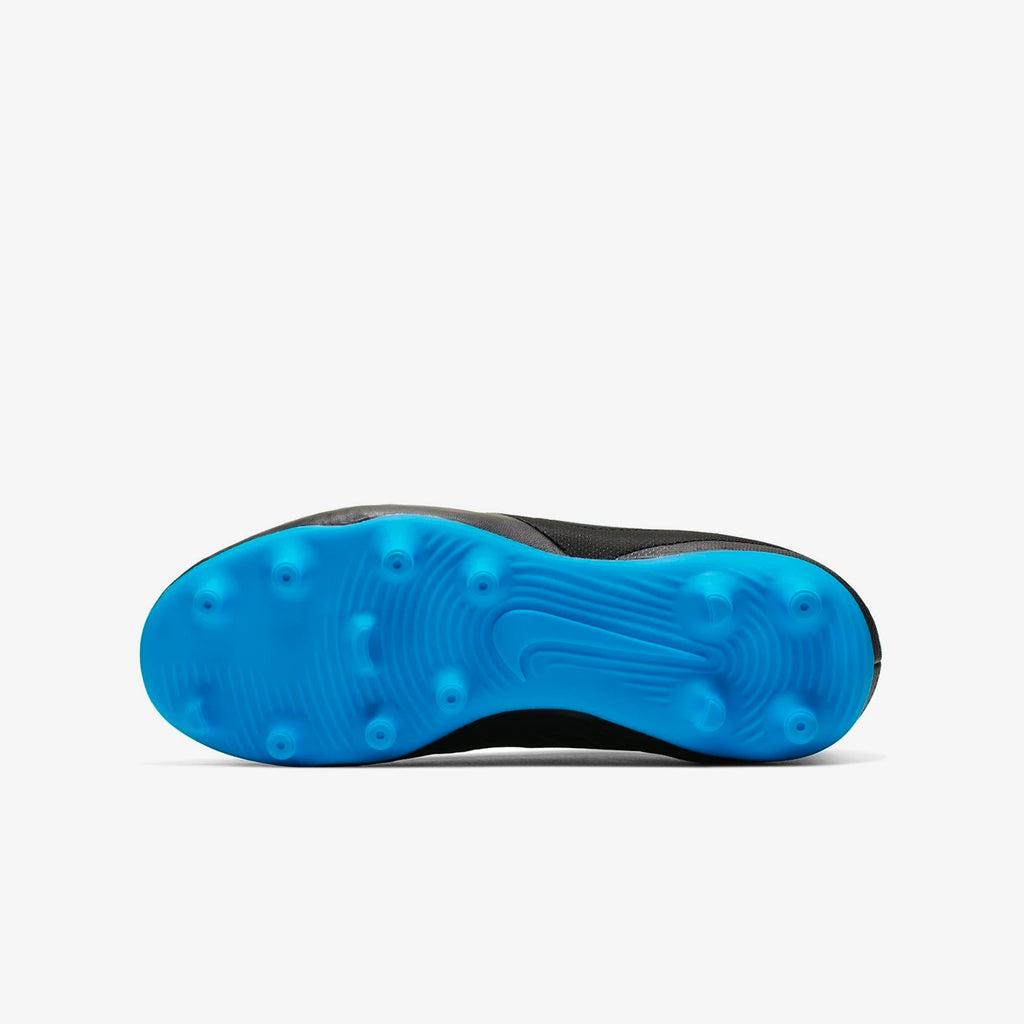 Kid's Tiempo Legend 8 Club Multi-Ground Cleats - Black/Blue Hero - AT5881-004-NIKE by Nike | Available at Niky's Sports