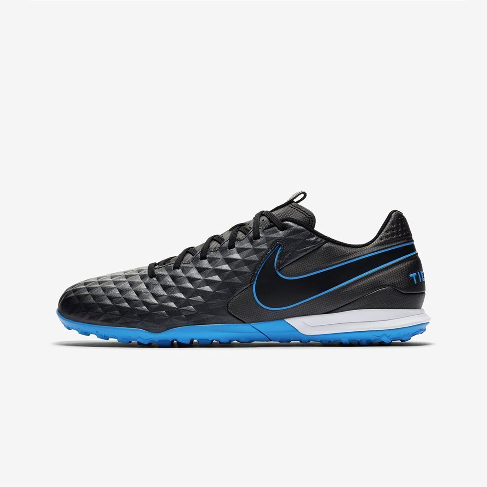 Men's Tiempo Legend 8 Academy Turf Shoes - Black/Blue Hero - AT6100-004-NIKE by Nike | Available at Niky's Sports