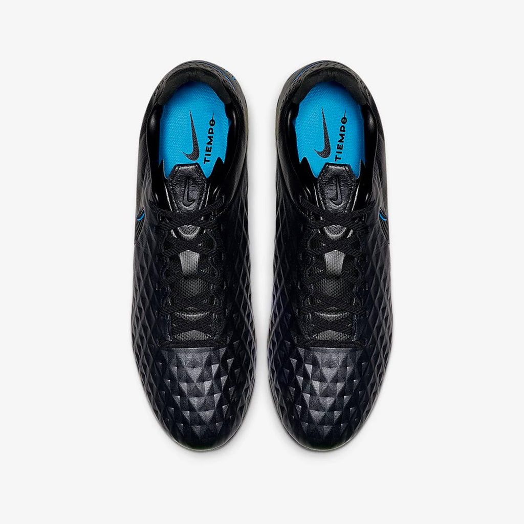 Men's Tiempo Legend 8 Pro FG Cleats - Black/Blue Hero - AT6133-004-NIKE by Nike | Available at Niky's Sports