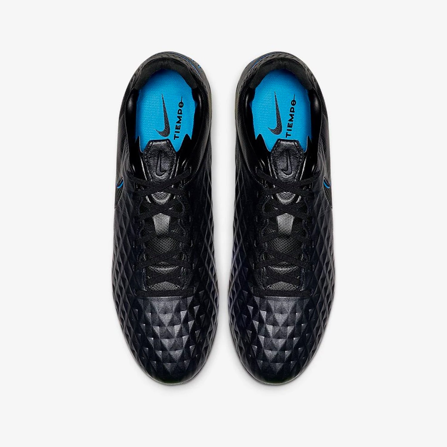 Men's Tiempo Legend 8 Pro FG Cleats - Black/Blue Hero - AT6133-004-NIKE by Nike | Available at Niky's Sports