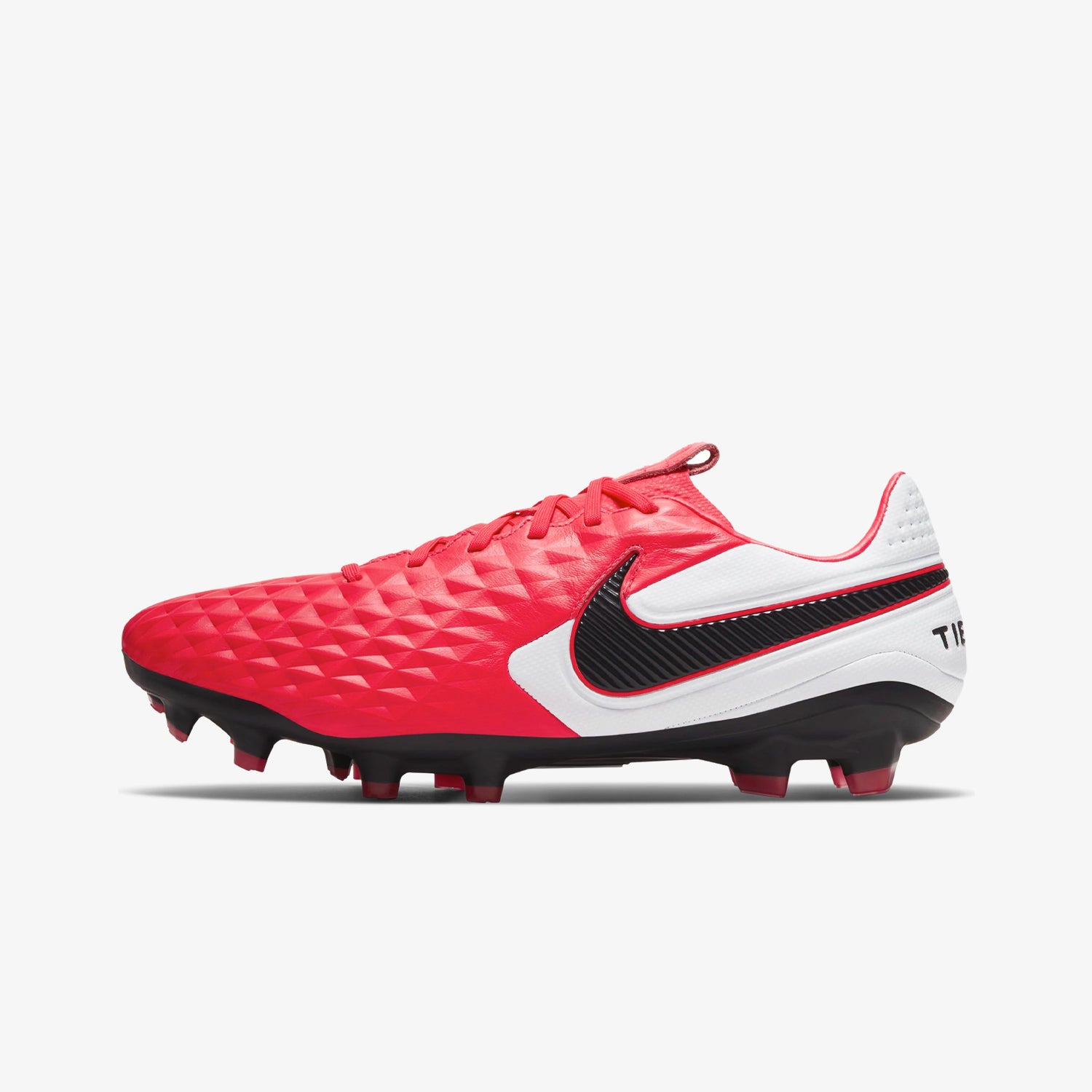 Men's Tiempo Legend 8 Pro FG Firm-Ground Soccer Cleat Red/White - AT6133-606-NIKE by Nike | Available at Niky's Sports
