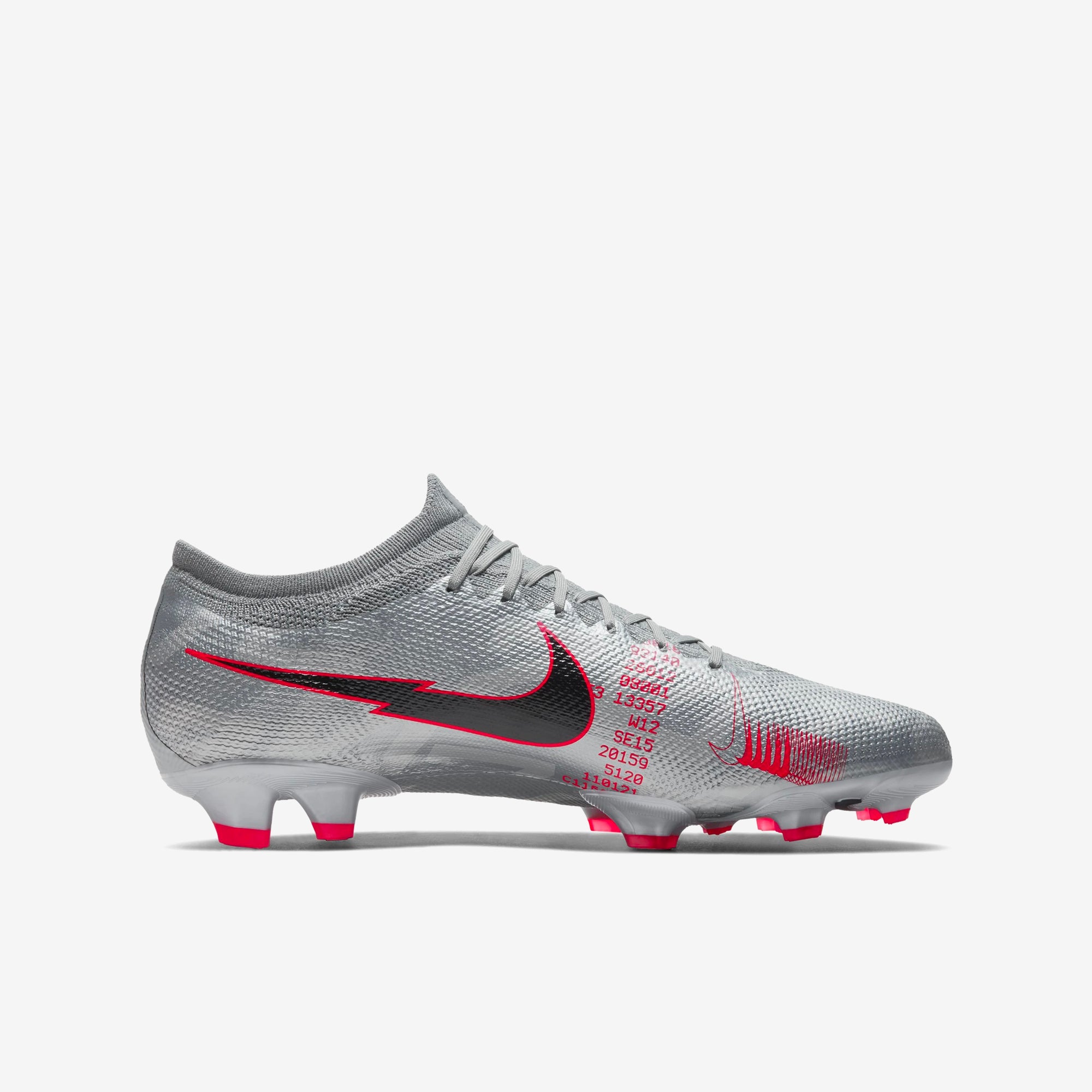 Men's Mercurial Vapor 13 Pro Firm Ground Soccer Shoes Silver
