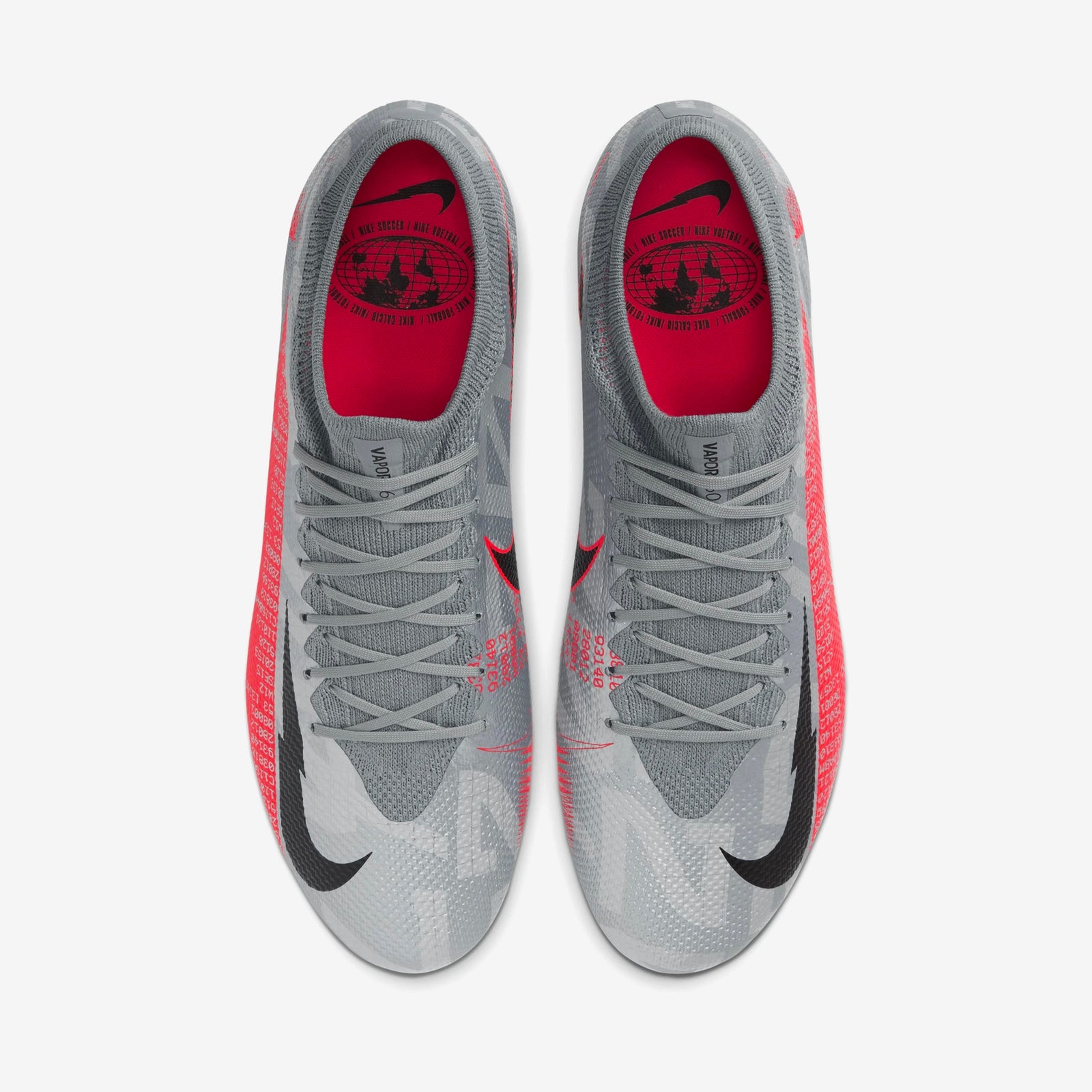 Men's Mercurial Vapor 13 Pro Firm Ground Soccer Shoes Silver