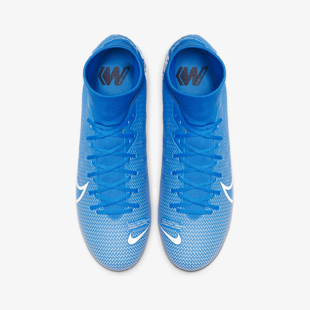 Mercurial Superfly 7 Academy MG Cleats - Blue Hero/Obsidian - AT7946-414-NIKE by Nike | Available at Niky's Sports