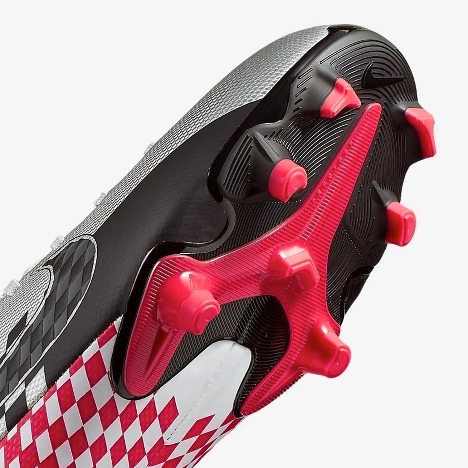 Jr. Mercurial Vapor 13 Academy Neymar Jr. MG-Chrome/Red Orbit/Platinum - AT8125-006-NIKE by Nike | Available at Niky's Sports