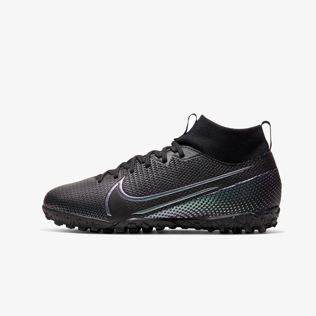 Jr. Mercurial Superfly 7 Academy TF Kids'Turf Soccer Shoe - AT8143-010-NIKE by Nike | Available at Niky's Sports