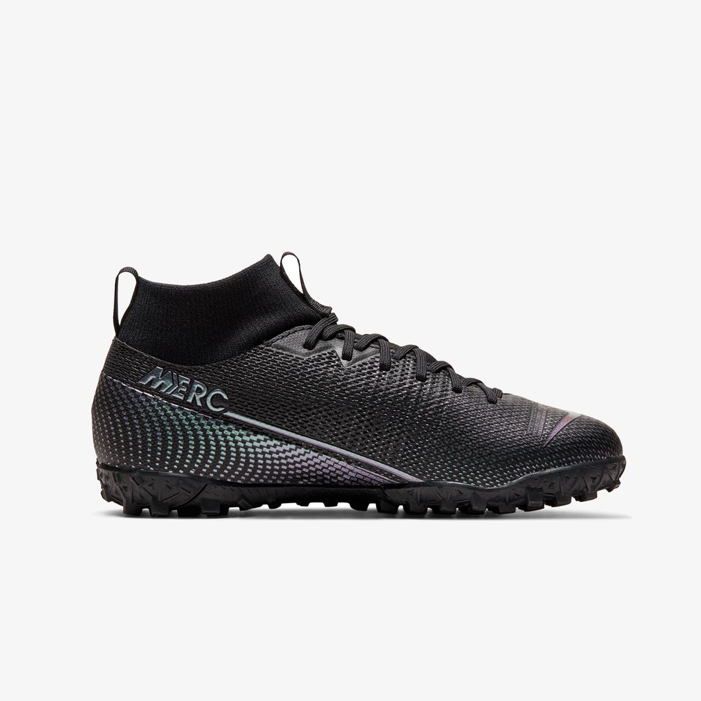 Jr. Mercurial Superfly 7 Academy TF Kids'Turf Soccer Shoe - AT8143-010-NIKE by Nike | Available at Niky's Sports