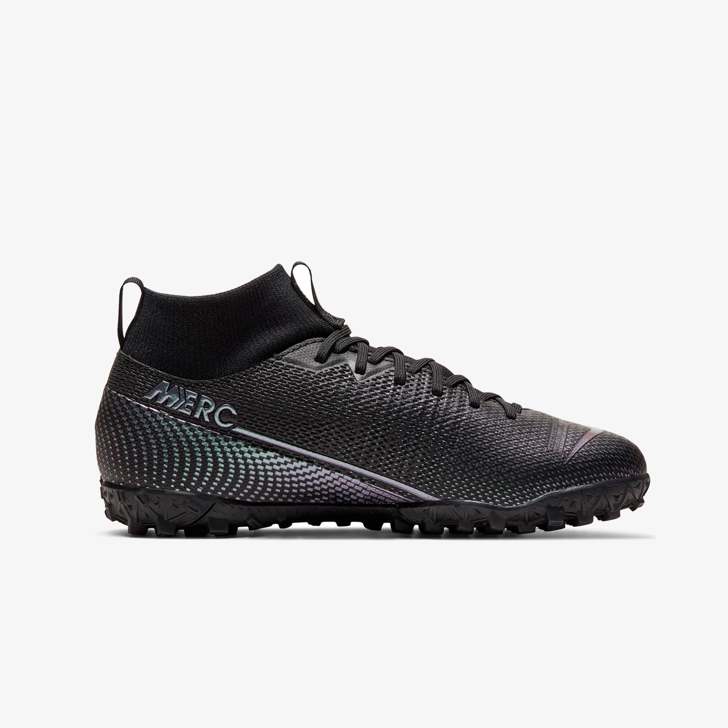 Jr. Mercurial Superfly 7 Academy TF Kids'Turf Soccer Shoe - AT8143-010-NIKE by Nike | Available at Niky's Sports