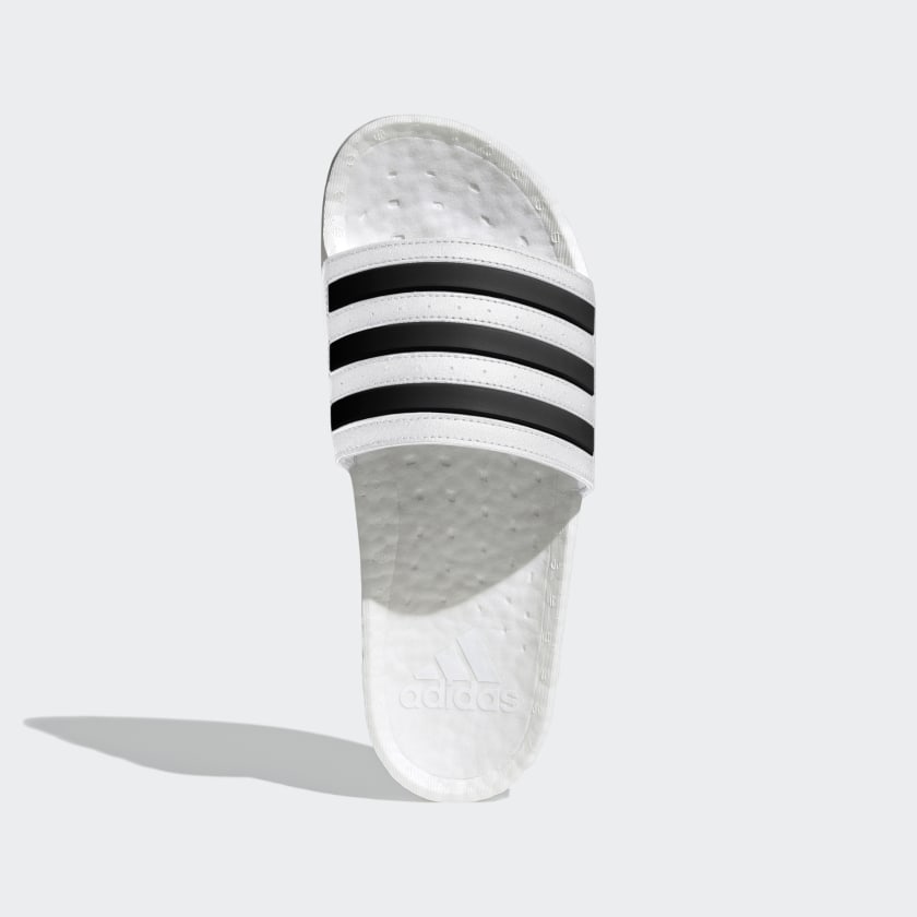 ADIDAS ADILETTE BOOST SLIDES WHITE - FY8155-ADIDAS by Adidas | Available at Niky's Sports