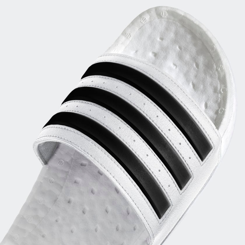 ADIDAS ADILETTE BOOST SLIDES WHITE - FY8155-ADIDAS by Adidas | Available at Niky's Sports