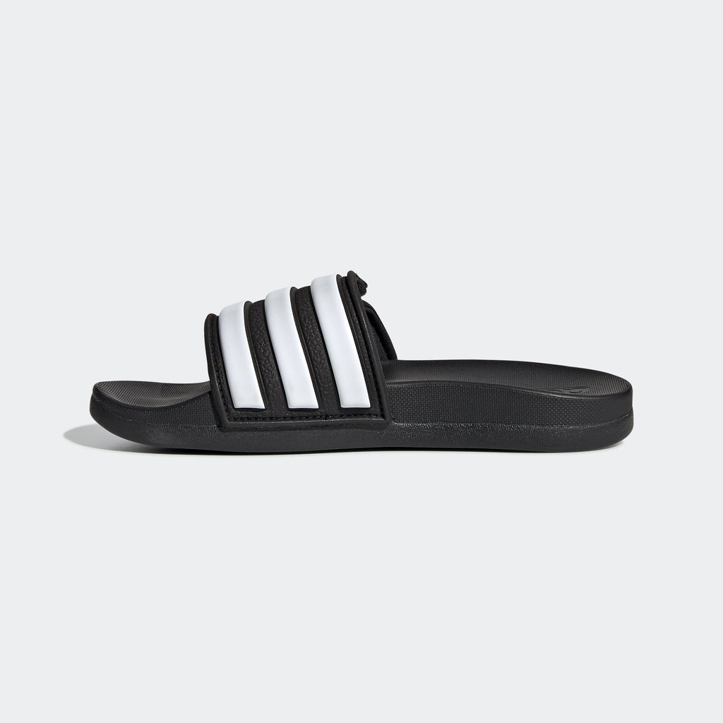 Adilette Comfort Adjustable Slides Kids - Core Black/Cloud White/Core Black - EG1879-ADIDAS by Adidas | Available at Niky's Sports